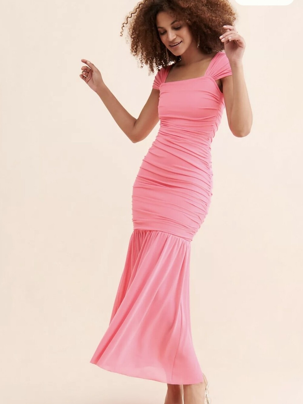 Anthropologie ELLIATT CAPRE PinkMesh Maxi Dress - Size M